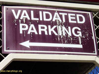 validated parking